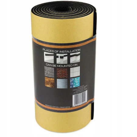 Odbojnik ochronny na ścianę parking mata do garażu 200x20x0,4cm - zestaw 10 szt