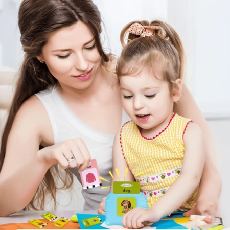 Educational card reader for LEARNING POLISH-ENGLISH 112 cards 224 words