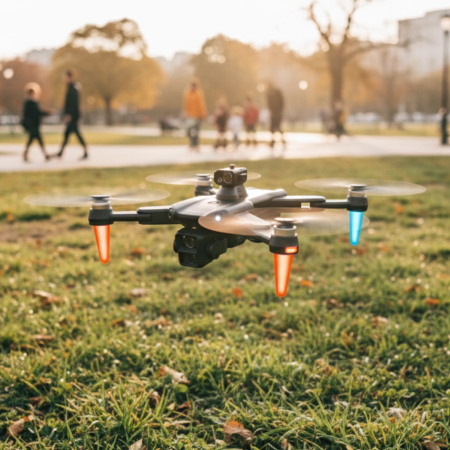 DRON FlyPro14 2 kamery RADAR PRZESZKÓD silniki BEZSZCZOTKOWE 75min ZABAWKA