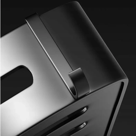 2x Półka łazienkowa pod prysznic EVI HOME Loft Narożna wisząca - czarna