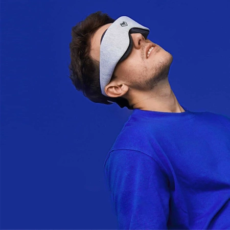 3D PREMIUM BLACKOUT ergonomic eye mask for sleeping - gray