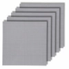 CONSTRUCTION PLATES for LEGO bricks 32x32 XL creative SET of 5 pieces light grey