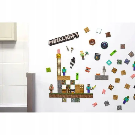 Magnesy MINECRAFT zestaw 84 szt na lodówkę