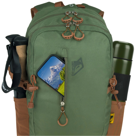 PLECAK TURYSTYCZNY TREKKINGOWY GÓRSKI 25L MĘSKI DAMSKI MOCNY W GÓRY ZIELONY