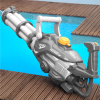 Large Electric Water Gun Rifle Automatic Toy GATLING for Kids | EVI