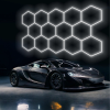 LED Lampa HEXAGON Stropní panel osvětlení Dílna Garáž Dům 528x319 cm