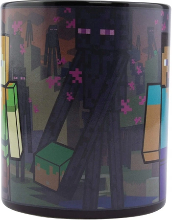MINECRAFT thermoactive mug with Enderman Steve Alex