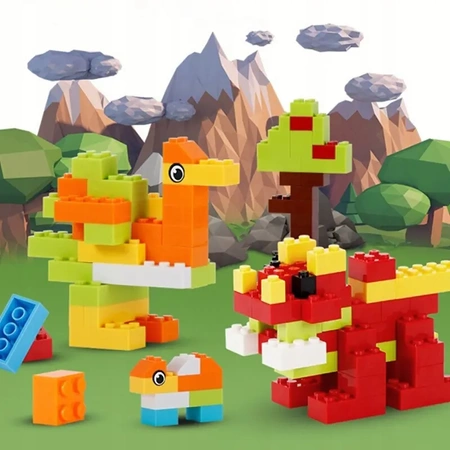 Stavebnice EVI KIDS velká kreativní sada - mix 500 dílků