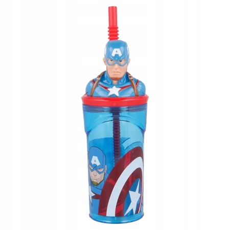 Bottle CAPTAIN AMERICA Avengers 3D - cup, bidon for child