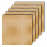 CONSTRUCTION PLATES for LEGO bricks 32x32 XL creative SET of 5 pieces beige