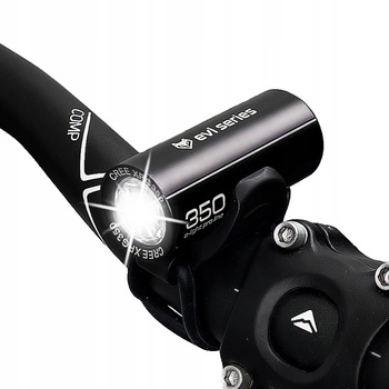 Lampka rowerowa EVI o-light 350 pro line przednia latarka LED na USB