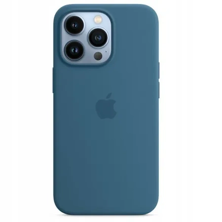 Původní silikonové pouzdro APPLE iPhone 13 Pro - Modrá (Blue Jay) - MM2G3ZM/A - nové, otevřené balení
