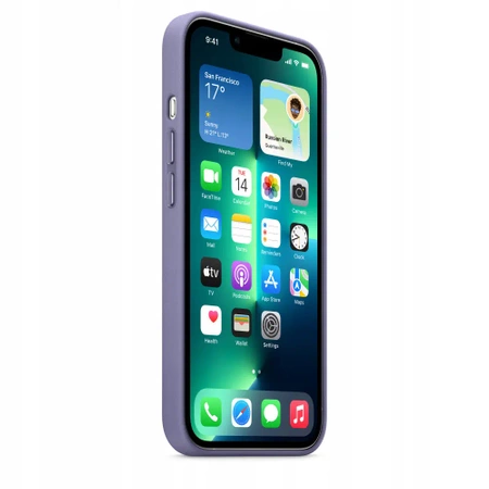 Originální kožené pouzdro APPLE iPhone 13 Pro - Glycin (Wisteria) - MM1F3ZM/A