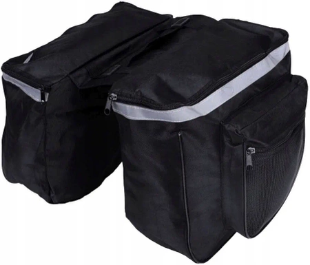 Bike pannier bag for carrier - large, roomy for bicycle