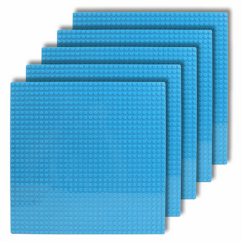 CONSTRUCTION PLATES for LEGO bricks 32x32 XL creative SET of 5 pieces blue