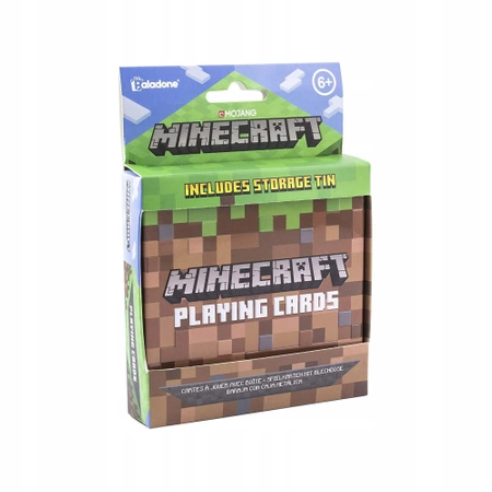 Karty do gry MINECRAFT + metalowe pudełko
