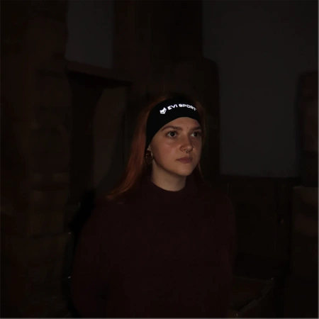 TERMOREGULAČNÍ ČELENKA NA BĚH SPORTOVNÍ ČERNÁ REFLEXNÍ EVI