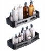2x EVI HOME Loft Bathroom Shelf Hanging - black