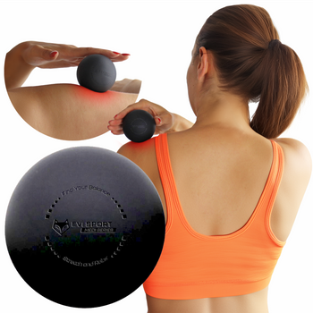 Piłka do masażu ROLLER piłeczka LACROSSE TWARDA silikonowa MASAŻER PUNKTOWY