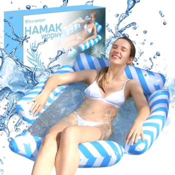 HAMAK WODNY MATERAC DO PŁYWANIA DMUCHANY DO BASENU FOTEL LEŻAK PLAŻOWY