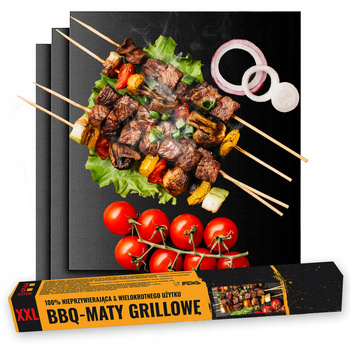 3x Mata teflonowa na grilla i do pieczenia w piekarniku NIEPRZYWIERAJĄCA