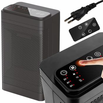 GRZEJNIK ELEKTRYCZNY Ceramiczny Kolumnowy FARELKA 1500W LED Opcje Timer RC