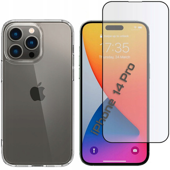 Etui ochronne pancerne + szkło hartowane do iPhone 14 Pro